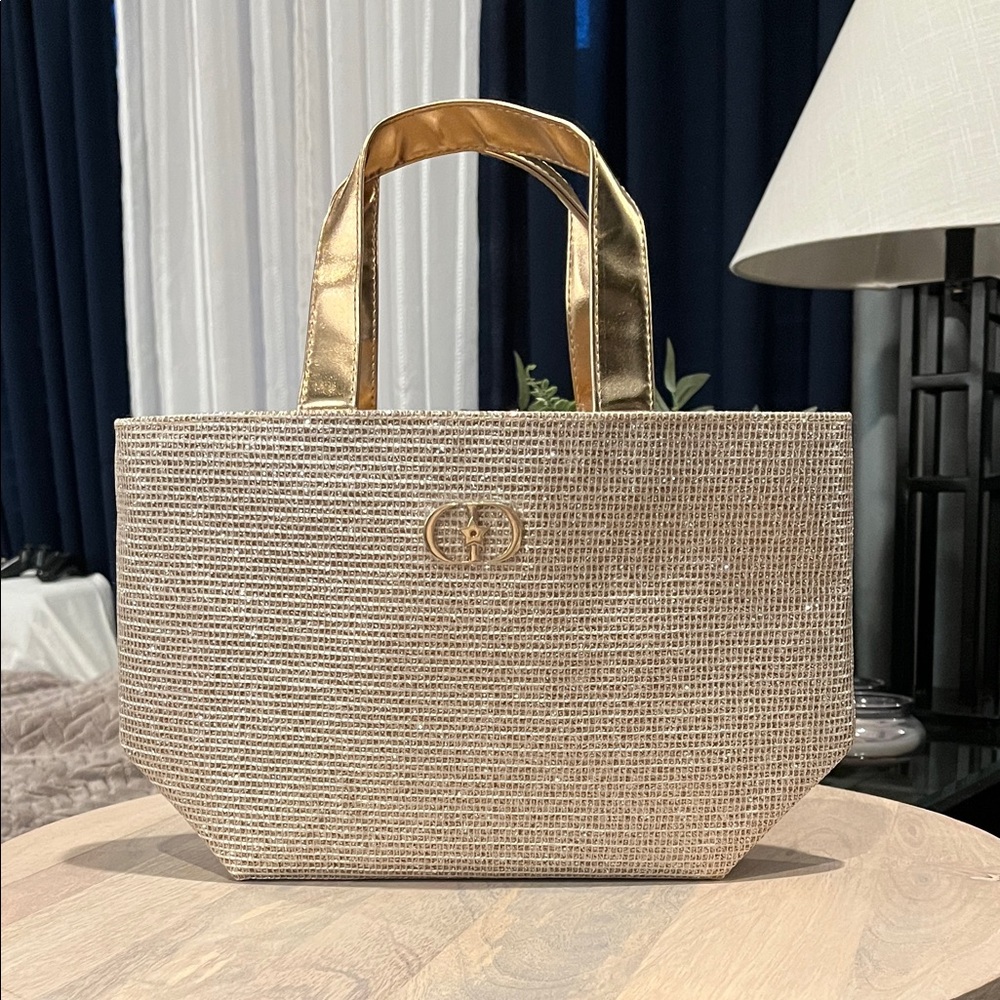 Dior Elegant Shimmery Gold Tote Bag